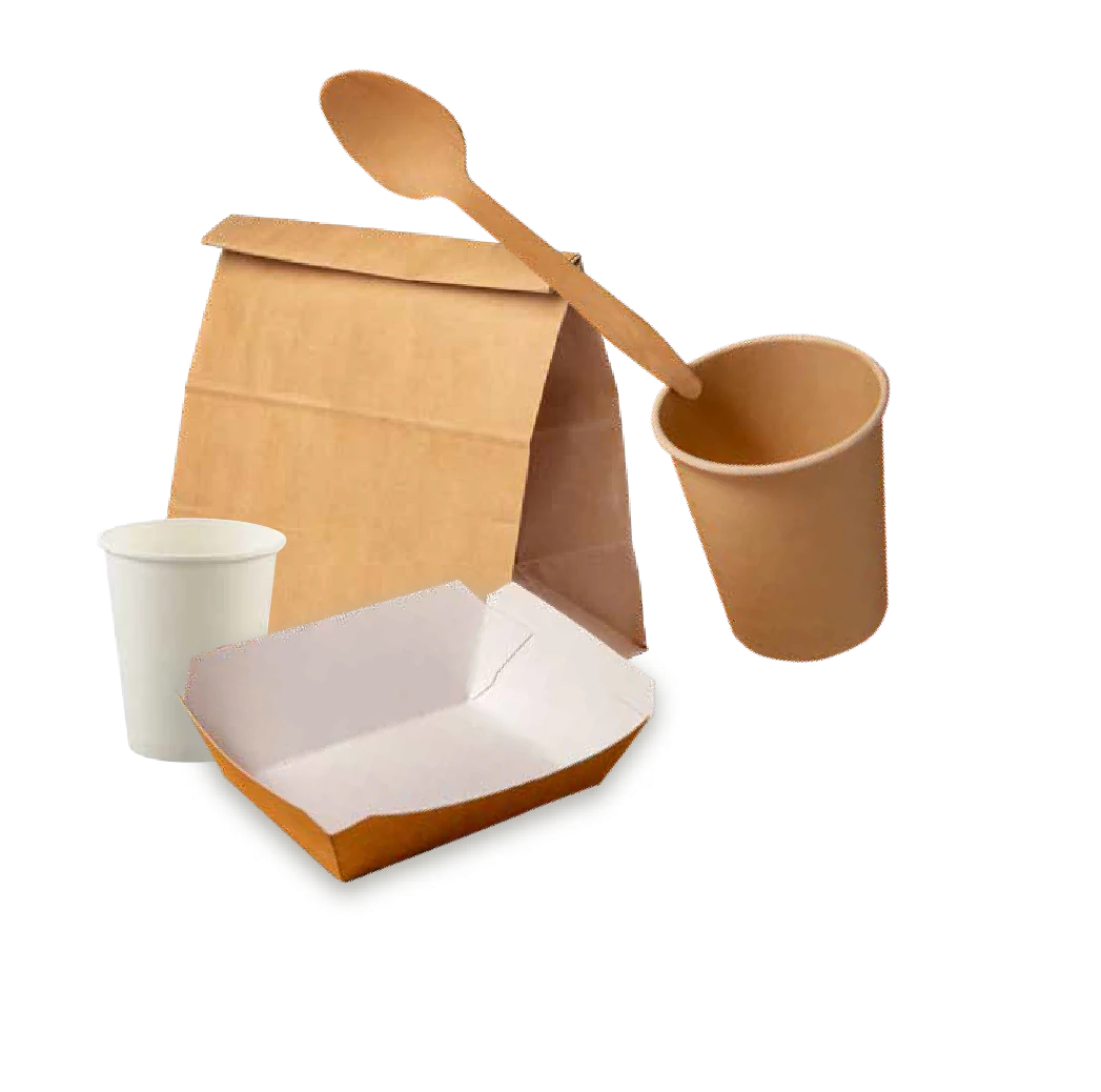 Ilustración representativa de la Ley PUSU con productos reutilizables